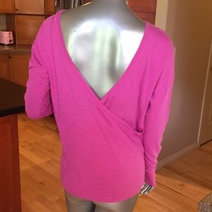 LUCY | cotton long sleeve wrap top